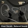 Hifi Kingdom ND-NICE Hybrid (1DD+1BA) Wired In-Ear Monitors Black with Mic