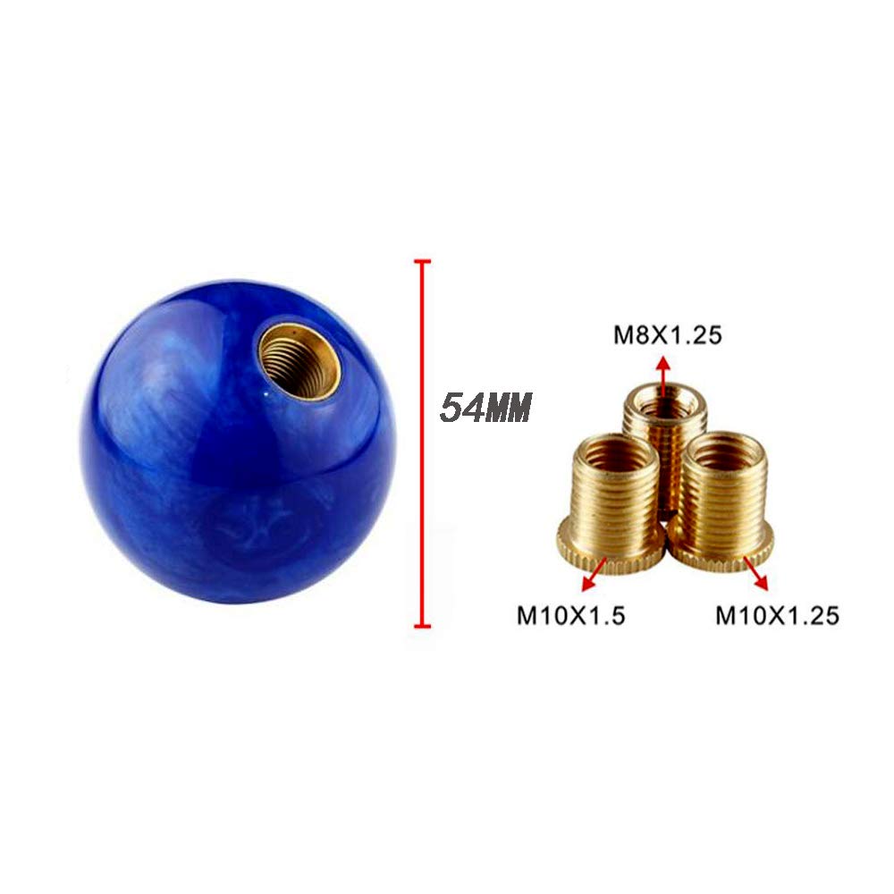 HANSWD Pearl Gear Knob Ball Shape AT MT Pearl Shift Knob for Car Domestic