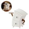 Slaapkamer Commode Organizer Bureau met Lade en Knop, 2 Laags Gebogen Plastic Opbergdoos, Decoratief Ornament voor Entree Kaptafel Moderne Sieraden