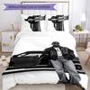 GNX Lamar 3pcs Bedding Set Duvet Cover Closure Includes 1 Duvet Cover & 2 Pillowcases for All Seasons Bedroom Home Dorm Decor