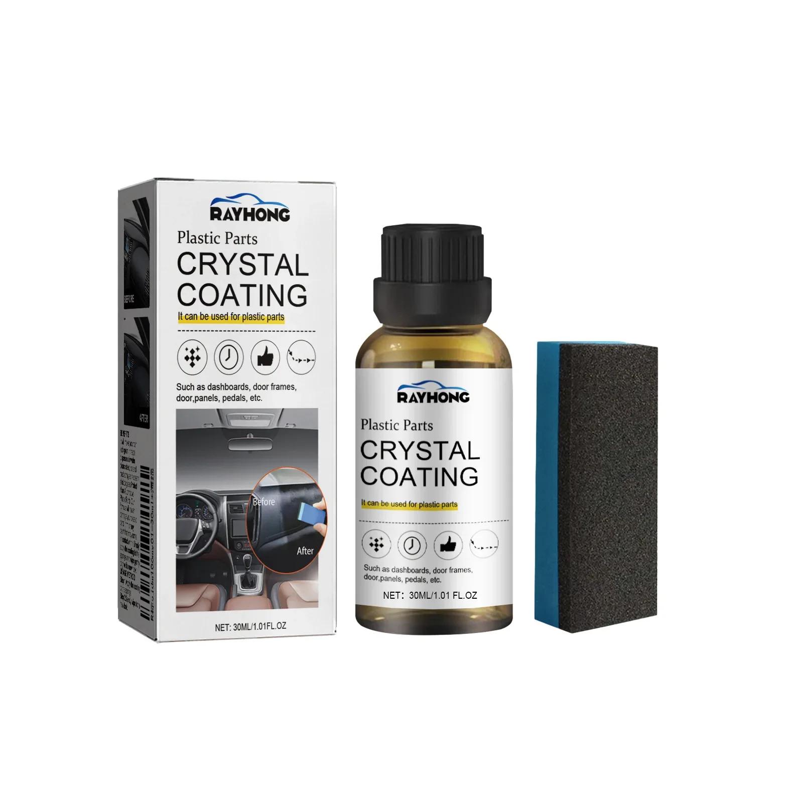 

30ml Plastic Plating Crystal Coating Agent Wax Panel Auto Interior Car Plastic Renovated Coating Motorcycle Care