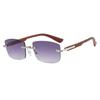 2024 Men's Trendy Square Frameless Sunglasses with UV Protection