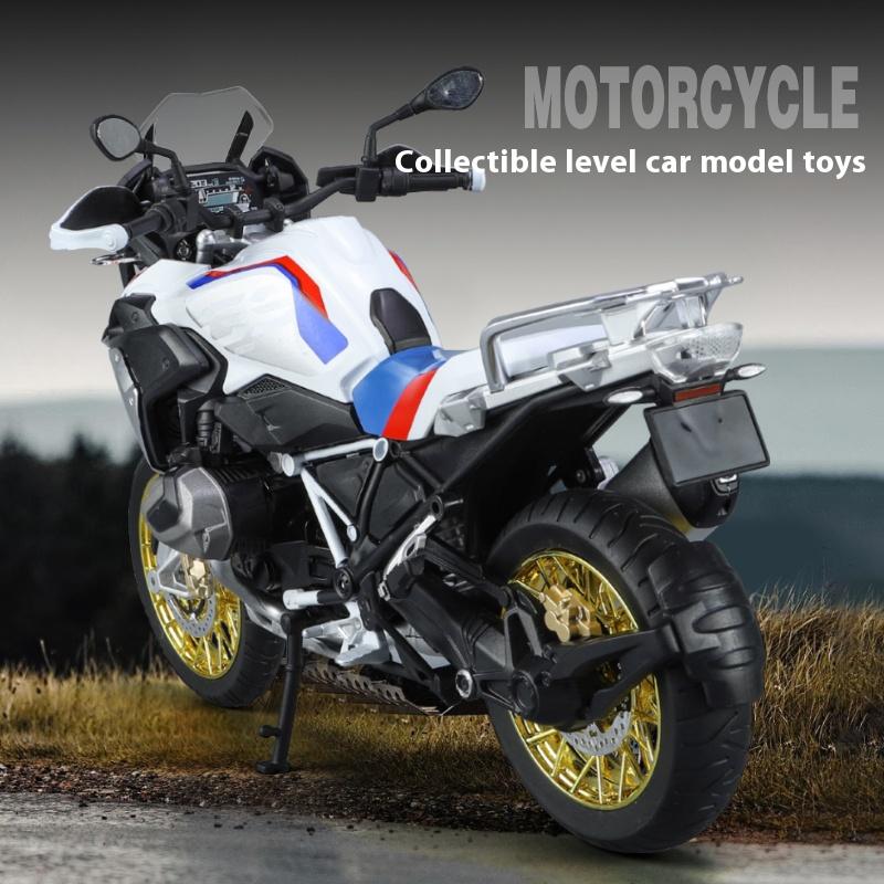 1/9 Scale BMW R1250 GS Adventure Alloy Diecast Metal Model Motorcycle Sound & Light Model Toy Gift with Boyfriend Children Present Kid
