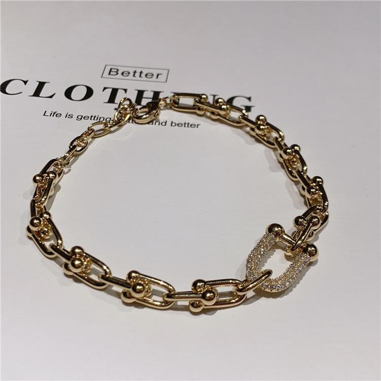 New South Korea Metal Chain Bracelet Elegant Fashion Simple Geometric Bracelet Women's Jewelry