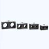 2PCS Black Plastic Pipe Bolted Clips 6-35mm Diameter Tube Clamp Fastener Kit for Home Improvement