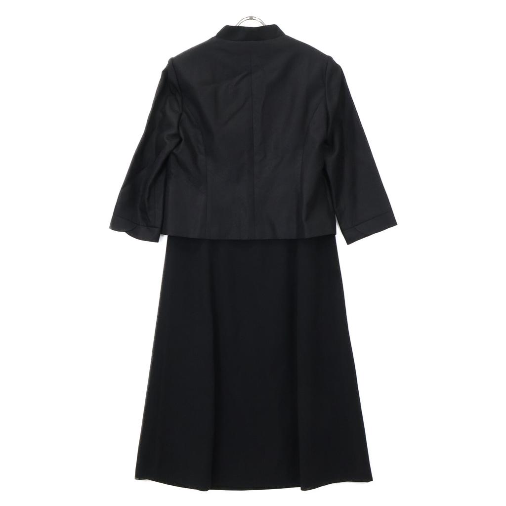 Aquascutum [Good Condition] Formal Jacket Docking dress 9 blackUsed