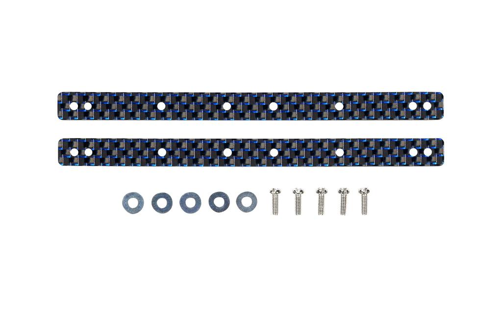 Tamiya Mini 4WD Limited Series Carbon Multi Reinforcement Plate for Roller Blue 95007 13/19 (2mm Lam)