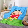 1pc Crayon Shinchan Adventure Flannel Blanket,Ultra Soft Warm Plush Throw for Home Bedroom Bed Sofa Cover Camping Picnic gift Y72452