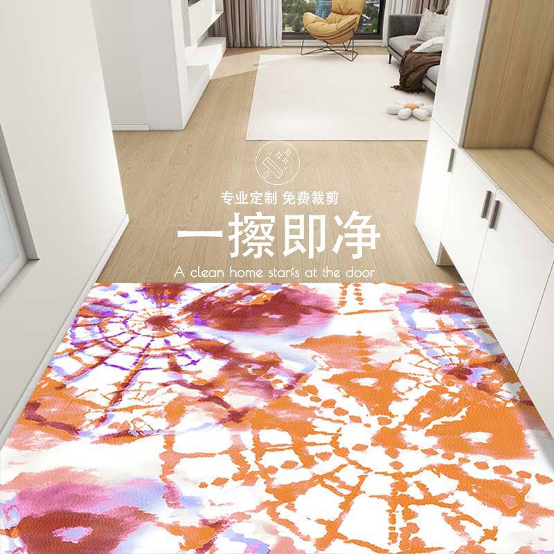 

Коврик для входной двери из ПВХ, коврик для входной двери в американском стиле, можно протирать и мыть, домашний ковер для входа 80 * 120cm