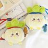 Garlic Bird Stuffed Cabbage Chicken Keychain Cartoon Chicken Plush Keychain  Car Key Accessories