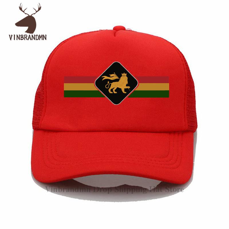 

New Fashion Classic Rasta Lion Session Baseball cap Rastafari Lion Summer Cotton hat Hipster Jamaica Judah Lion King Bucket Hats Adult