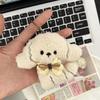 5pcs Harajuku Women Sweet Cute Lovely Dogs Backpack Keychain Cartoon Plush Doll Puppy Pendant Keyring Bag Decoration Girls Gift