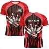 Funny 3D Print Bowling Ball Pattern Men's T Shirt Personalization Name Bowling Team Jerseys Casual O-neck Loose Short Sleeve Top