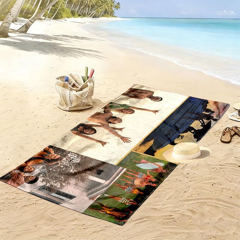 OBX Print Beach Towel, Large Soft Quick Dry Towel for Beach Camping Swimming