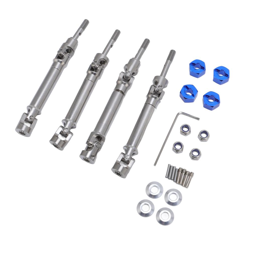 4PCS Front and Rear CVD Drive Shafts Stainless Steel RC Drive Shaft Set for Slash 4x4 for Stampede 1 10 RC Car Upgrade