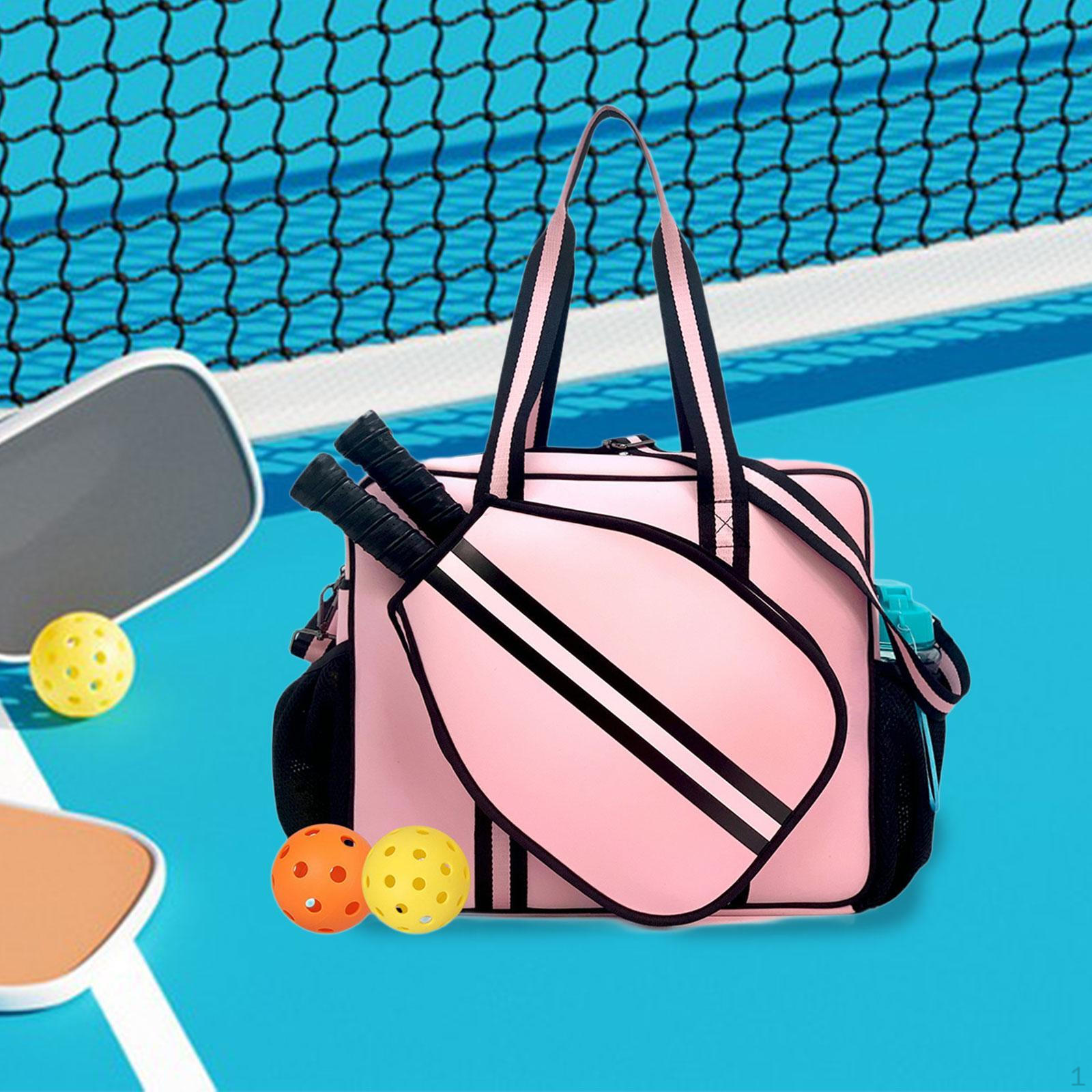 

Сумка для бадминтона Pickleball Bag, легкая, вместительная, многоцелевая, профессиональная, Pickle Pink and Black