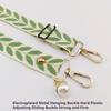 Universal Adjustable Leaf Shaped Phone Lanyard for Women Crossbody Single Shoulder Neck Strap Pearl Pendant Hanging Anti Loss
