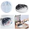 1 PCS Creative Ink Wash Tray Silicone Mold Calligraphy Tool Storage Round Tray Gypsum Epoxy Resin Crafts Casting Mold