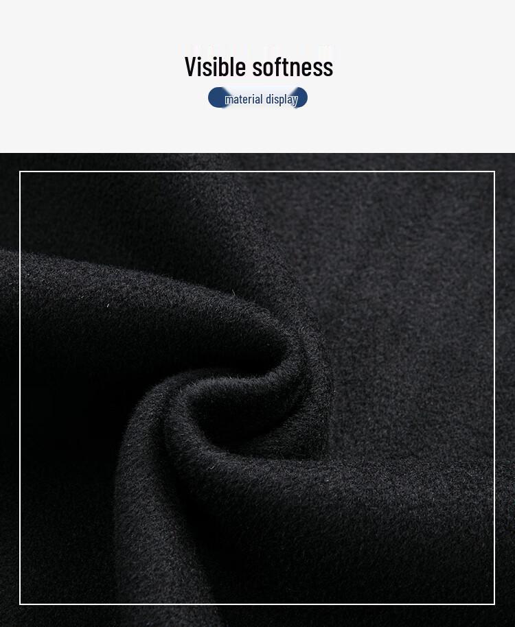 FAPAI Men's Winter Wool Blend Lapel Overcoat