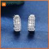 Xiaomi Huitan Sparkling Women Hoop Earrings Versatile Circle Wedding Engagement Charming Accessories Fashion Elegant Lady Jewelry Gift