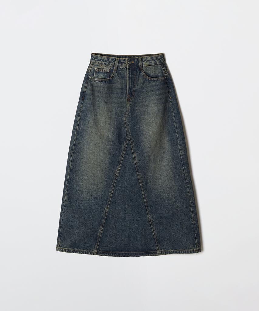 Seupao Denim Maxi Skirt_Spwjg23G01