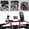 Bicycle Handlebar (Black/10cm) Bike Clamp Bar Extension Bracket Double Handle