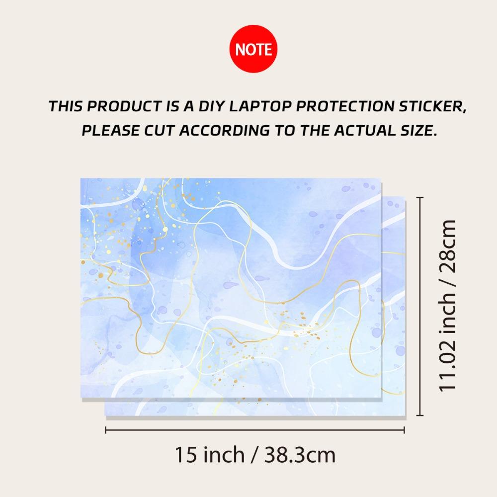 DIY 15inch Laptop Stickers Skins Waterproof Ultrabook Decorate Decal  Universal