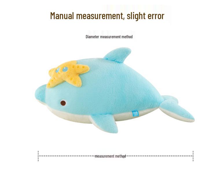 Cute Dolphin Plush Toy - Soft Marine Animal Pillow & Sleep Companion for Children
