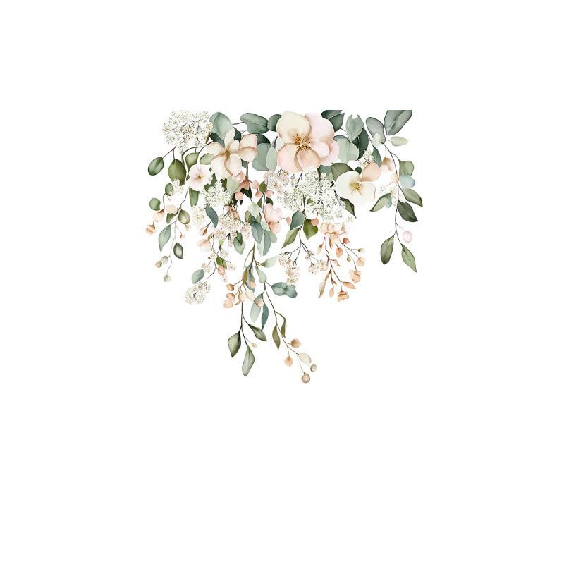 Creative Green Leaf Bathroom Wall Sticker - Self-Adhesive Home Decor