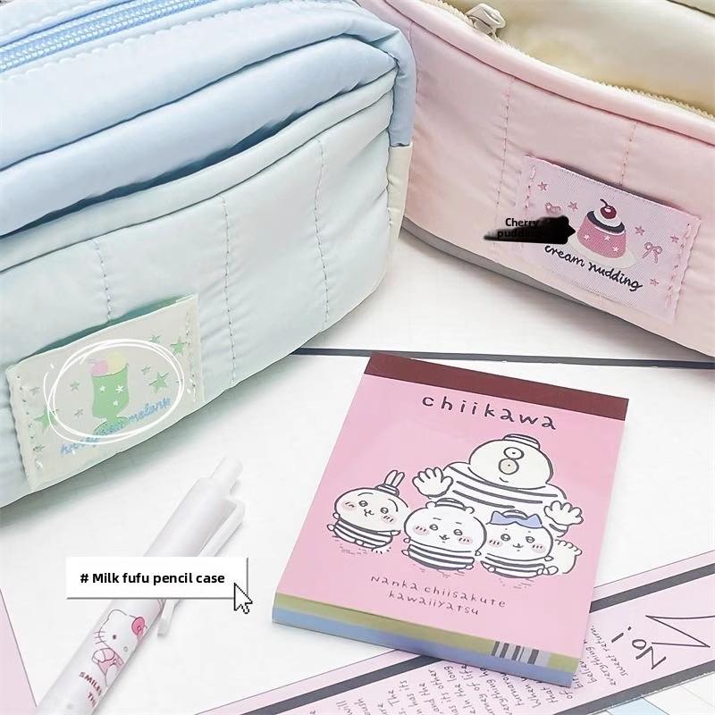 Canvas Pencil Case With Large Capacity For Students And Girls