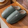 Elderly Waterproof Cotton Slippers Men's Bag Heel Indoor Home Non-slip Warm Household Wool Cotton Shoes Winter Large Size Women