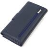 Vertical Fashionable Men's Wallet Made of Genuine Leather Flotar CANPELLINI 21841 Blue