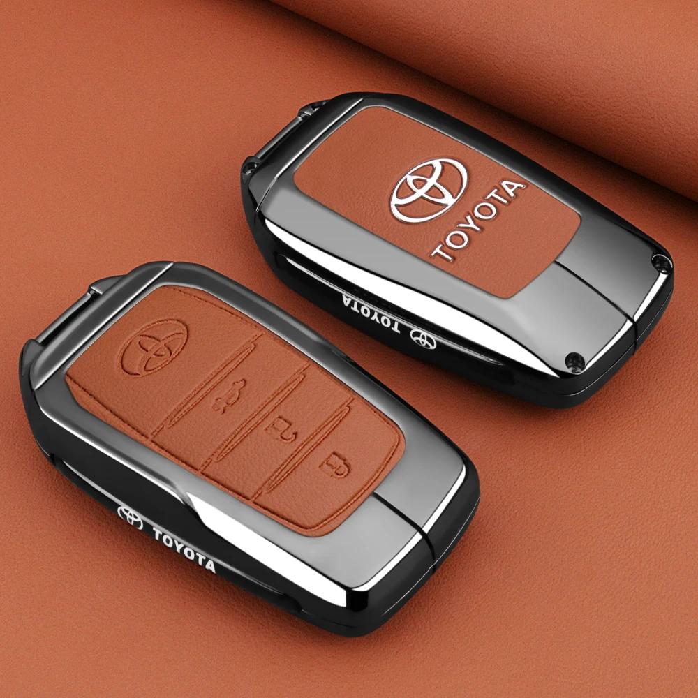 Toyota 2026 Új Keréktárcsa Borítás Autó Kulcstartó Tok Fedél Ház Toyota C-HR Hilux Fortuner Land Cruiser 200 Camry Corolla Crown R-hez