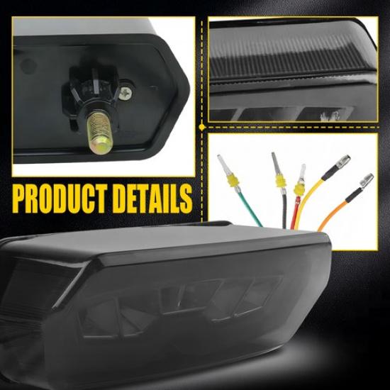 LED Tail Light Integrated Turn Signal For HONDA MSX /Grom 125/CB/CBR 650 F/CTX A