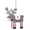 Bemalter Holz-Elch-Anhänger, Weihnachtsbaum-Dekoration, Weihnachtsdekoration, Hirsch-Ornamente