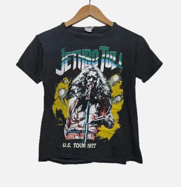 JETHRO TULL BAND US Tour 77 Basic Style Black Unisex T Shirt Reprint WA1765 S