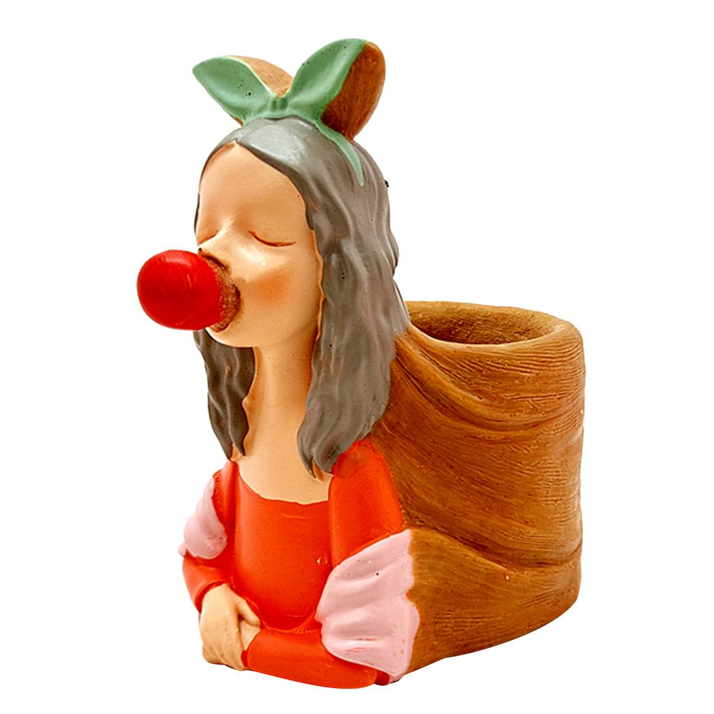 Blubberblasen Mädchen Silikon Topf Form Sukkulenten Blumentopf Ton Zement Gips Formen DIY Haus Garten Blumentöpfe Form