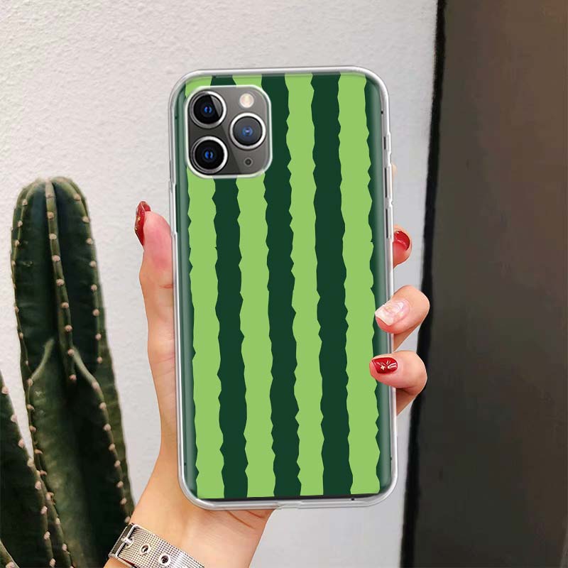 Watermelon Summer Fruit For iPhone 17 Air 16 15 14 Plus 13 Mini 12 11 Pro Max Phone Case 16E 7 Print 8 SE Fundas Cover Soft Coqu