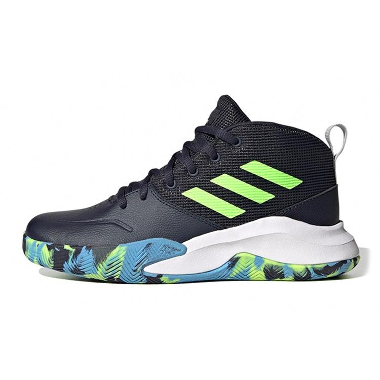 (PS) adidas Own The Game J Wide Legend Ink Signal Green Kids FW4566 EU 29