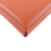 Excellent HERMES Card Case Calvi Orange Epsom Leather Women Used