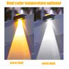 Solar Wall Washing Lamp Waterproof Outdoor LED Wall Light Courtyard Lamp Decorative Balcony Garden