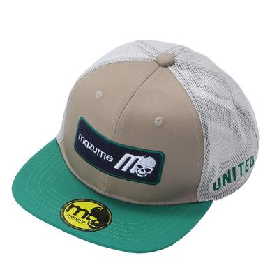 Mazume FLAT CAP Netz M-Skull BOX Logo MZCP-539-03 Beige - Einheitsgröße Performance Angelkappe