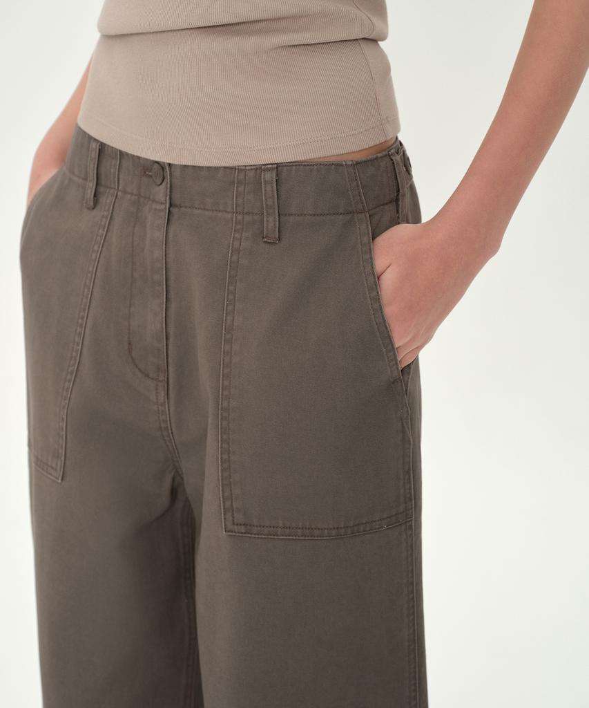 MUSINSA STANDARD WOMAN Women'S Wide Fatigue Pants [Taupe]