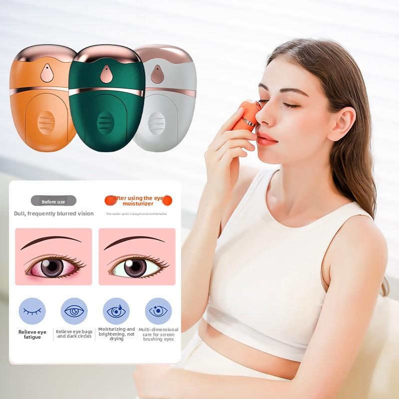 Multifunctional Eye Moisturizer, Rechargeable Spray, Hot Compress, Hydrating, Eye Protection, Relieving Eye Fatigue, Atomizer, Eye Massager