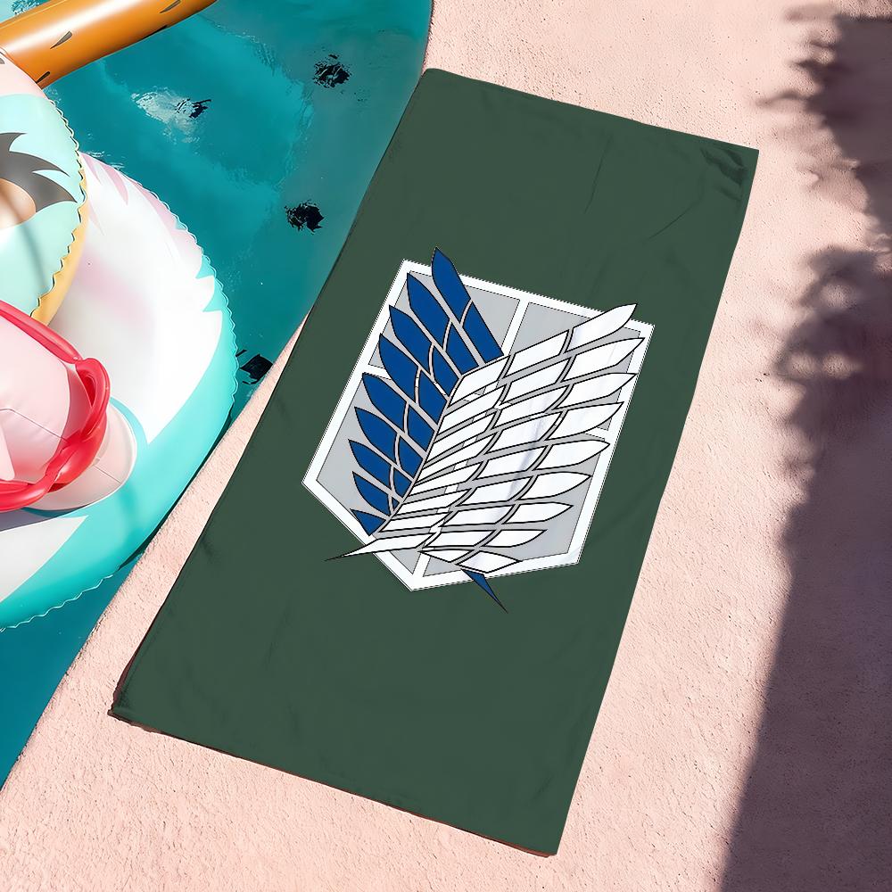 Adventure Anime A-Attack On A-Anime T-Titans Towel Drying Bath Towel Applicable To Light Swimming Camping Yoga Beach Out