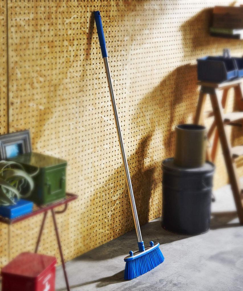 GORDON MILLER Stainless Steel Long Brush 127cm Sweeping Broom 618512