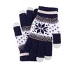 New Knitted Yarn Snowflake Touch Screen Gloves for Men and Women Autumn and Winter Warm Gloves for Christmas Touch Screen Gloves