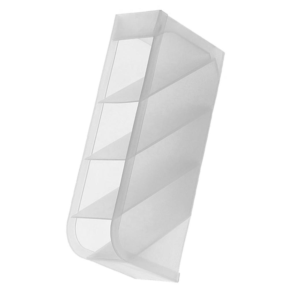 Lipstick Holder Organizer 4 Grid Plastic Lip Gloss Storage Case Portable Cosmetics Display Rack for