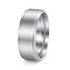 European and American Jewelry Men's Matte Black Plated Simple Fashion Ring