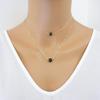 Multilayer Black Lava Stone Rock Beads Pendant Essential Oil Diffuser Necklace